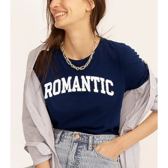 14. J.Crew Vintage cotton "Romantic" crewneck T-shirt - Picture 2 of 6